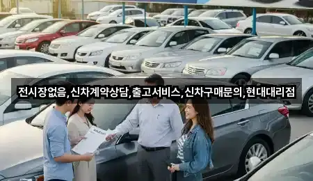 전시장없음,신차계약상담,출고서비스,신차구매문의,현대대리점