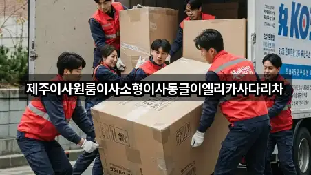 제주이사원룸이사소형이사동글이엘리카사다리차