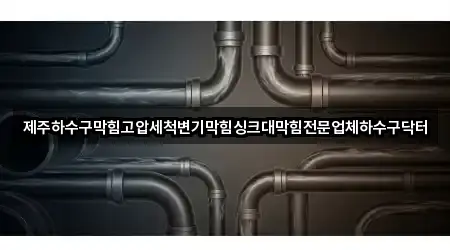 제주하수구막힘고압세척변기막힘싱크대막힘전문업체하수구닥터