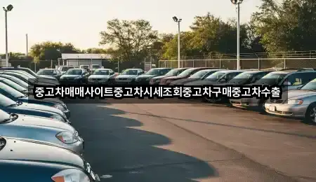 중고차매매사이트중고차시세조회중고차구매중고차수출