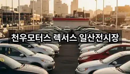 천우모터스 렉서스 일산전시장