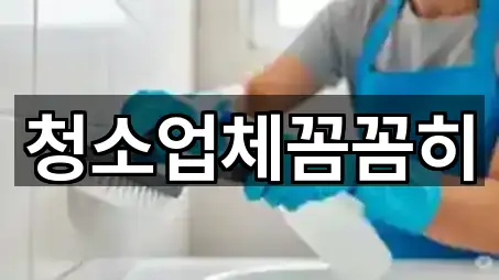 왕징면 청소업체 방문 많은 4곳