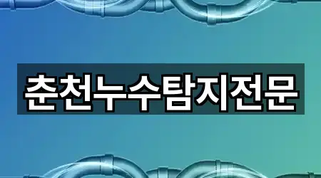 춘천누수탐지전문