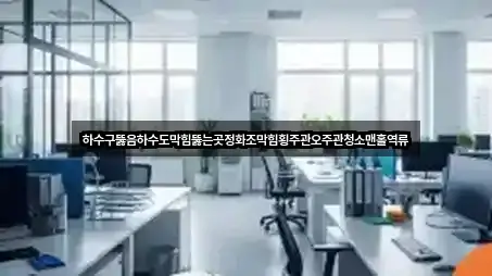 하수구뚫음하수도막힘뚫는곳정화조막힘횡주관오주관청소맨홀역류