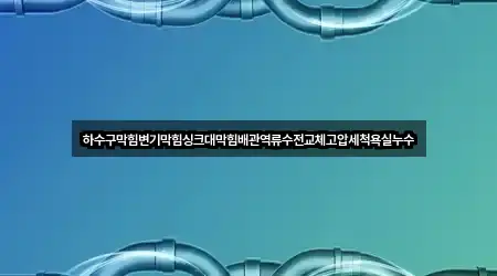 하수구막힘변기막힘싱크대막힘배관역류수전교체고압세척욕실누수