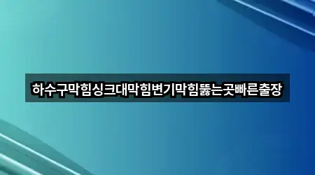 대구 중구 동인동2가 하수구막힘 사진/정보 2건