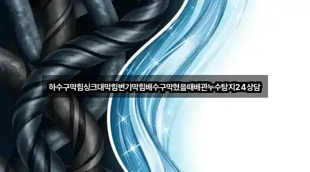 하수구막힘싱크대막힘변기막힘배수구막혔을때배관누수탐지24상담