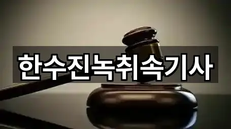 한수진녹취속기사
