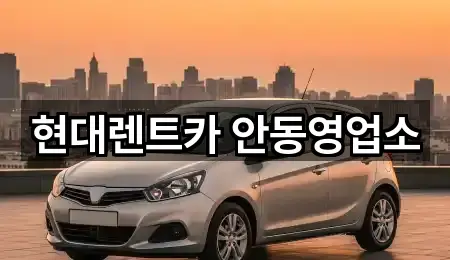 경상북도 안동 화성동 렌트카 상세 안내 5곳