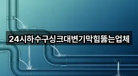 24시하수구싱크대변기막힘뚫는업체